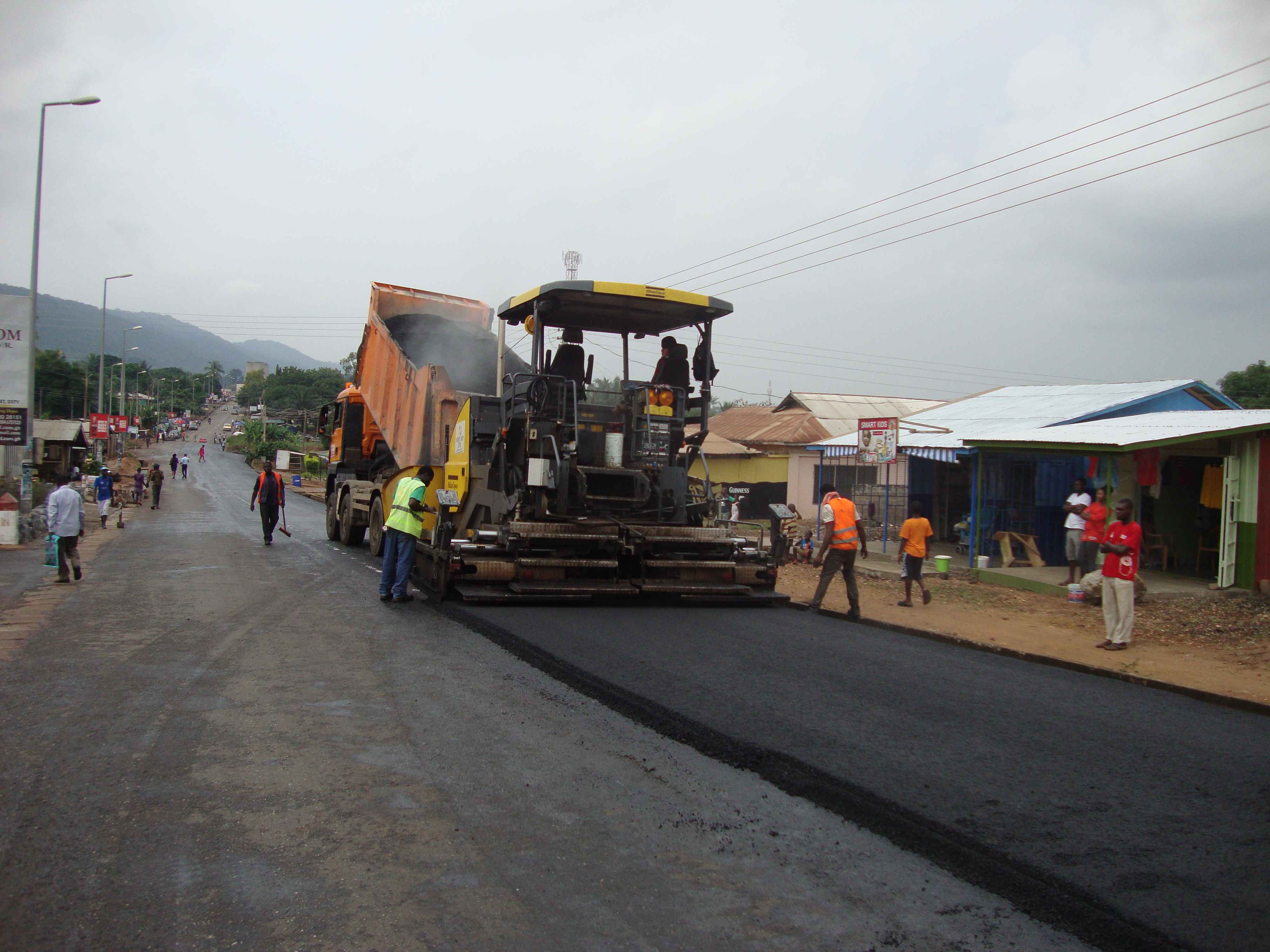 Asphaltic Overlay of Selected Roads