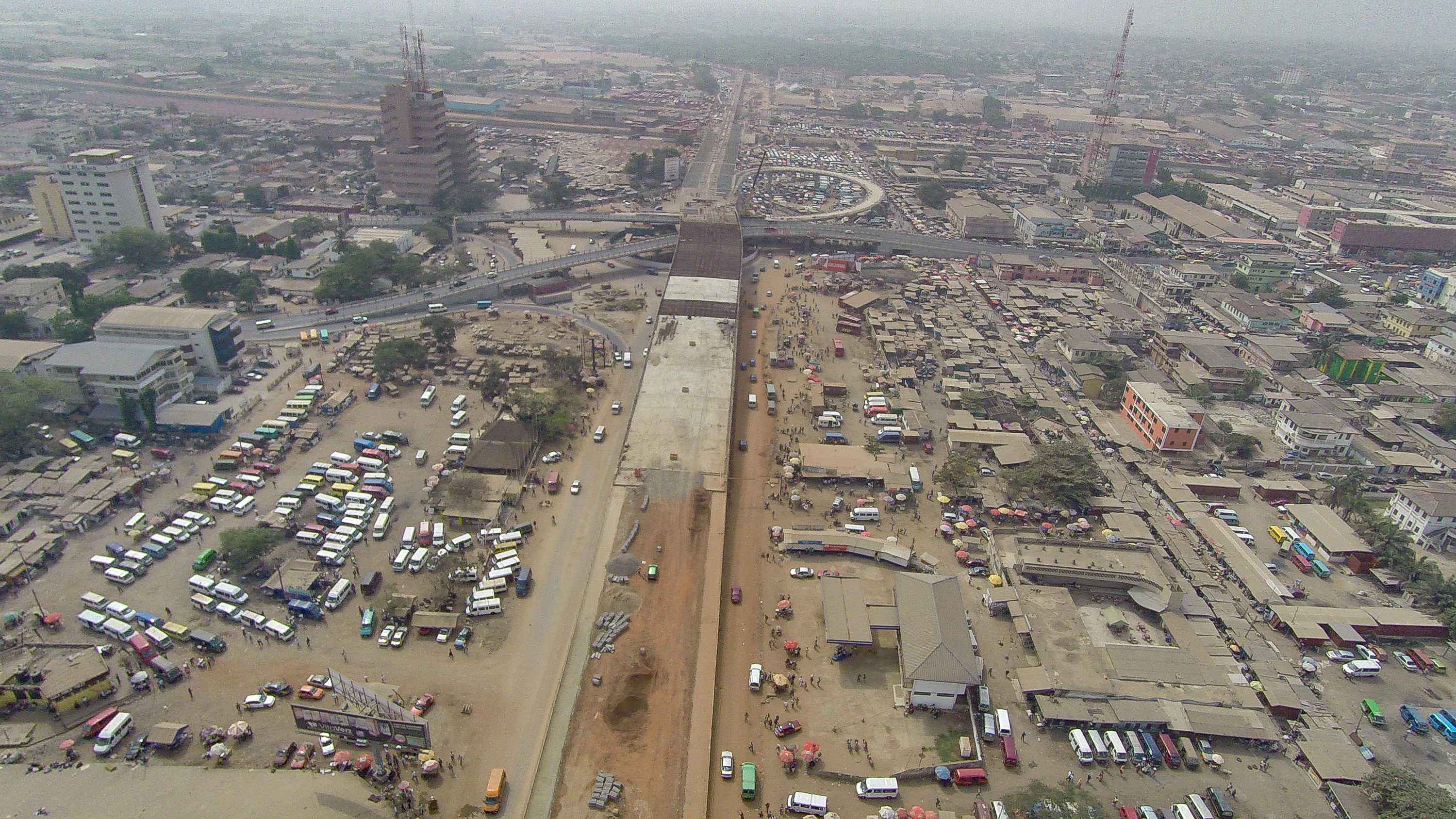 Kwame Nkrumah Circle Interchange and Ring Road Flyover
