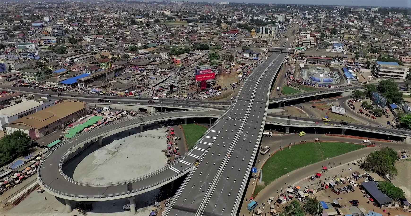 Kwame Nkrumah Circle Interchange and Ring Road Flyover
